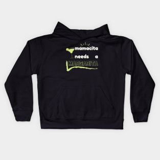 mamacita needs a margarita Kids Hoodie